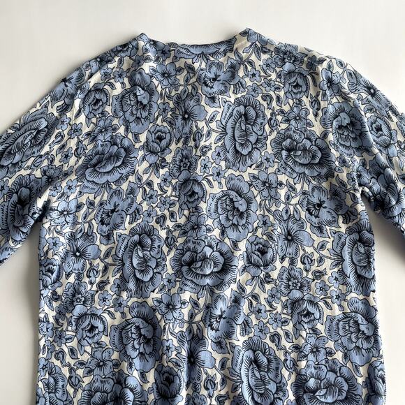 NWT AnnTaylor Factory Cotton Floral Cardigan Size L - Picture 2 of 11